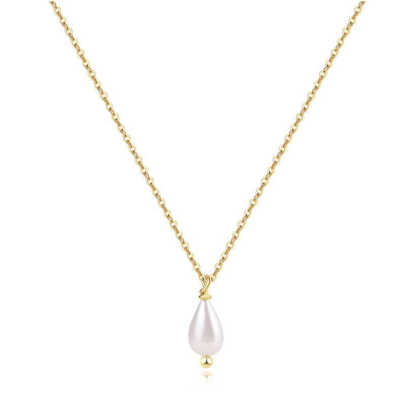Teardrop Pearl Pendant Necklace