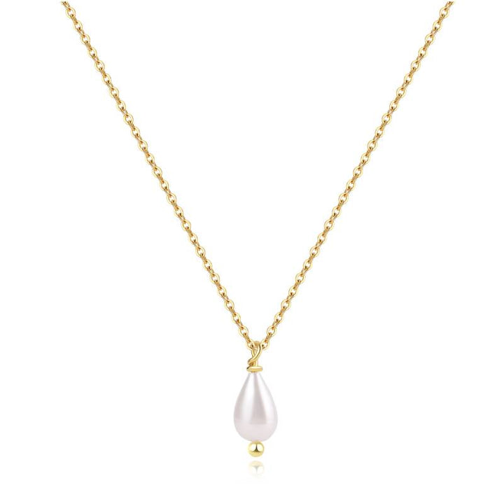 Teardrop Pearl Pendant Necklace