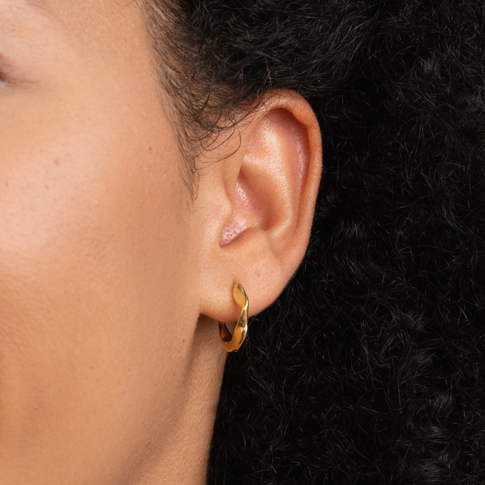 Lala Twisted Hoop Earrings