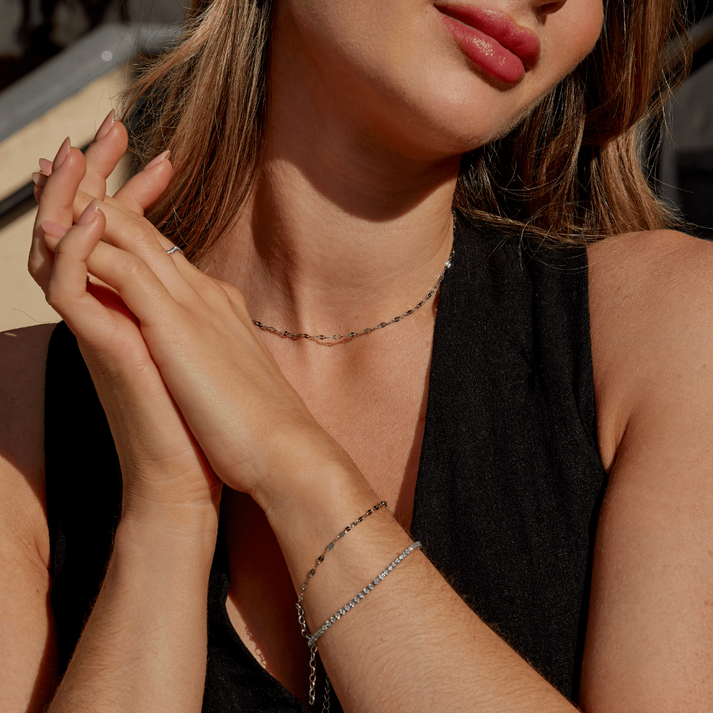 Leila Silver Chain Necklace