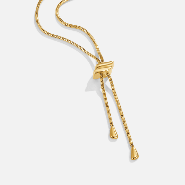 Lola 18K Gold Lariat Necklace