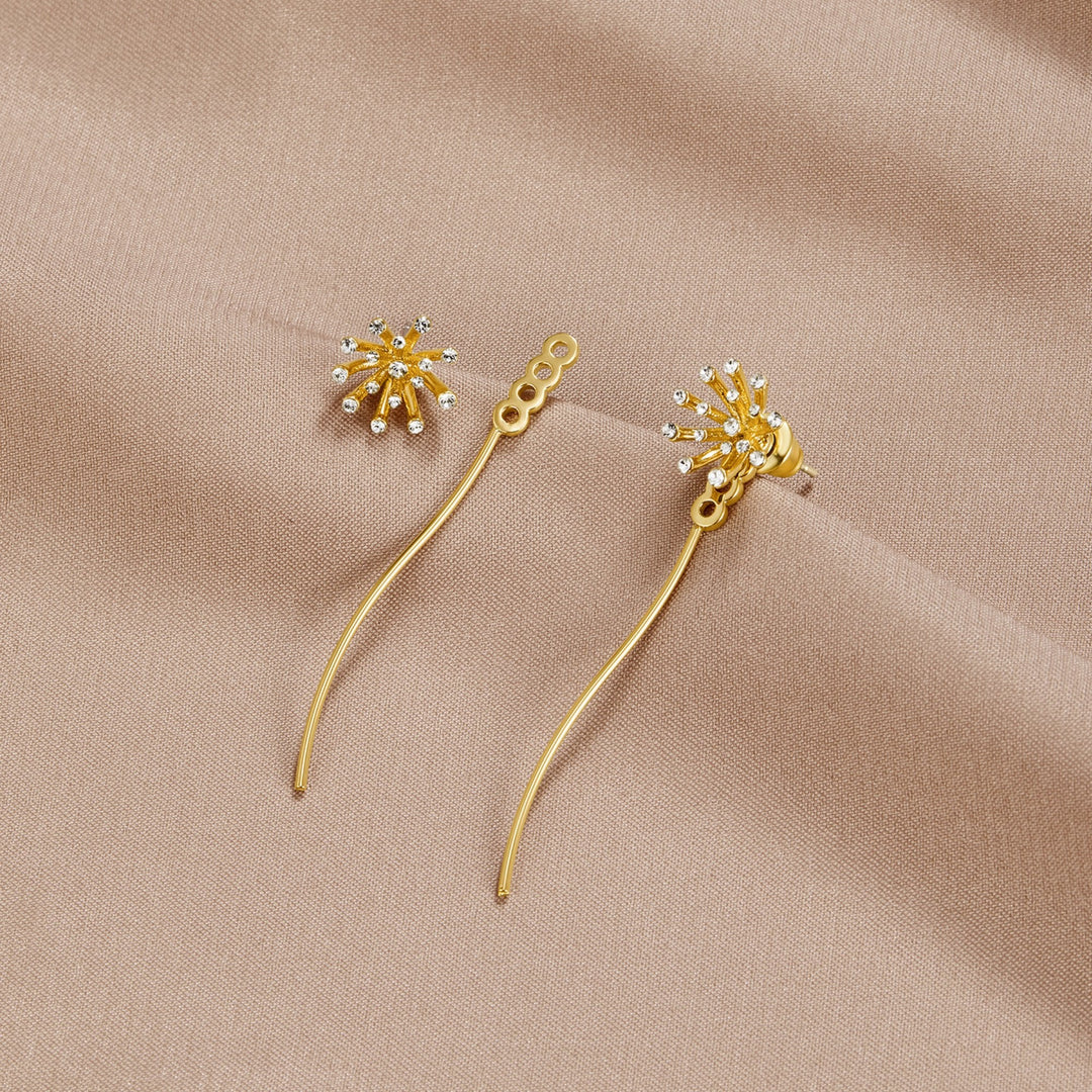 Make A Wish Dandelion 18K Gold Earrings
