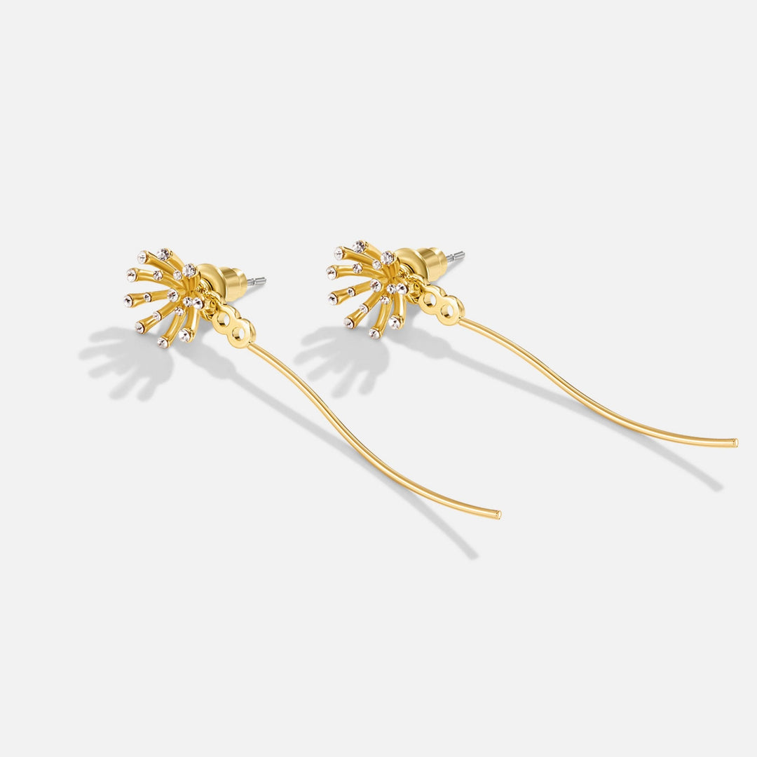 Make A Wish Dandelion 18K Gold Earrings