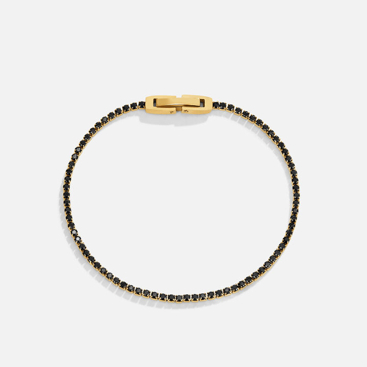 Black Stone Tennis Bracelet