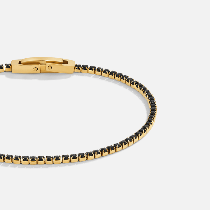Black Stone Tennis Bracelet