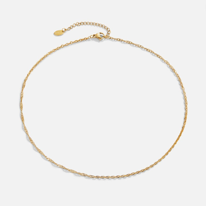 Mila Twist Gold Chain Necklace
