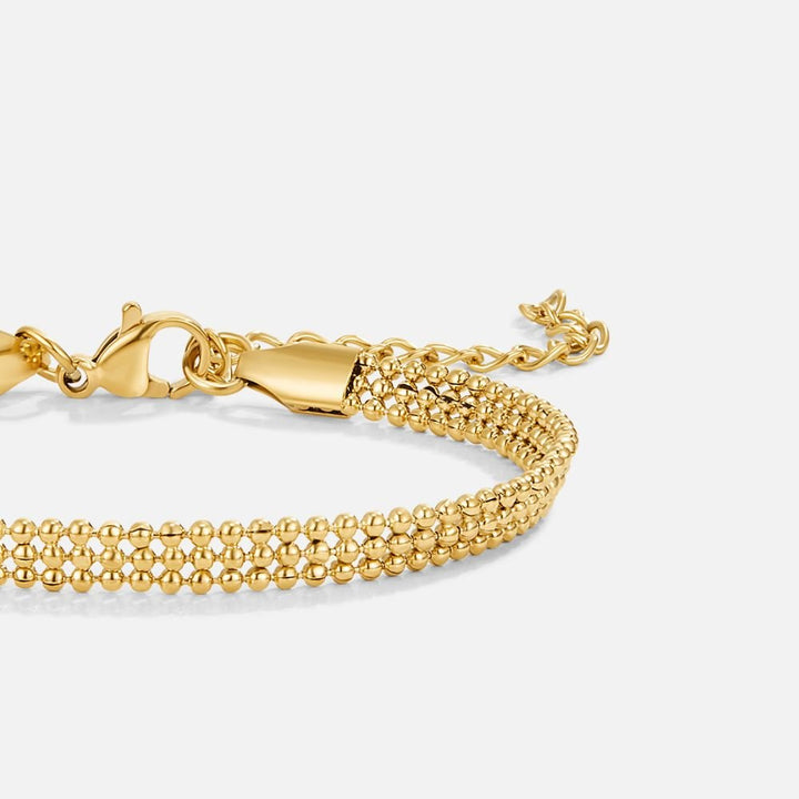 Gold Mesh Chain Bracelet