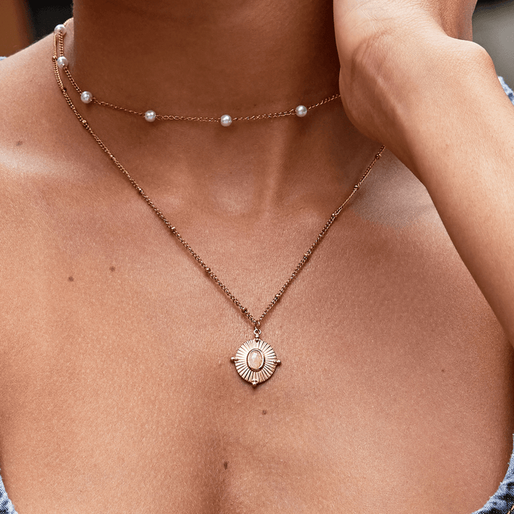 Monique Vintage Stone Necklace