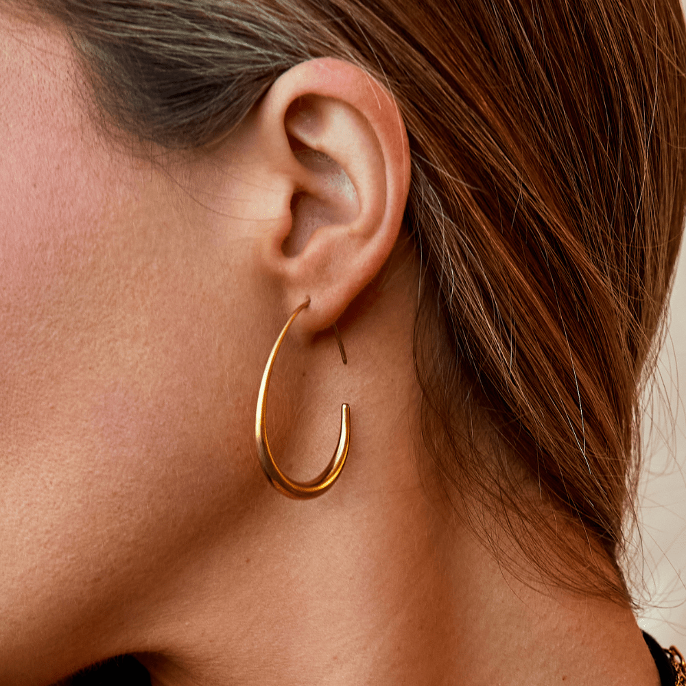 Nica Gold Hoop Earrings