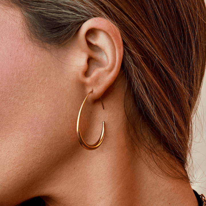 Nica Gold Hoop Earrings