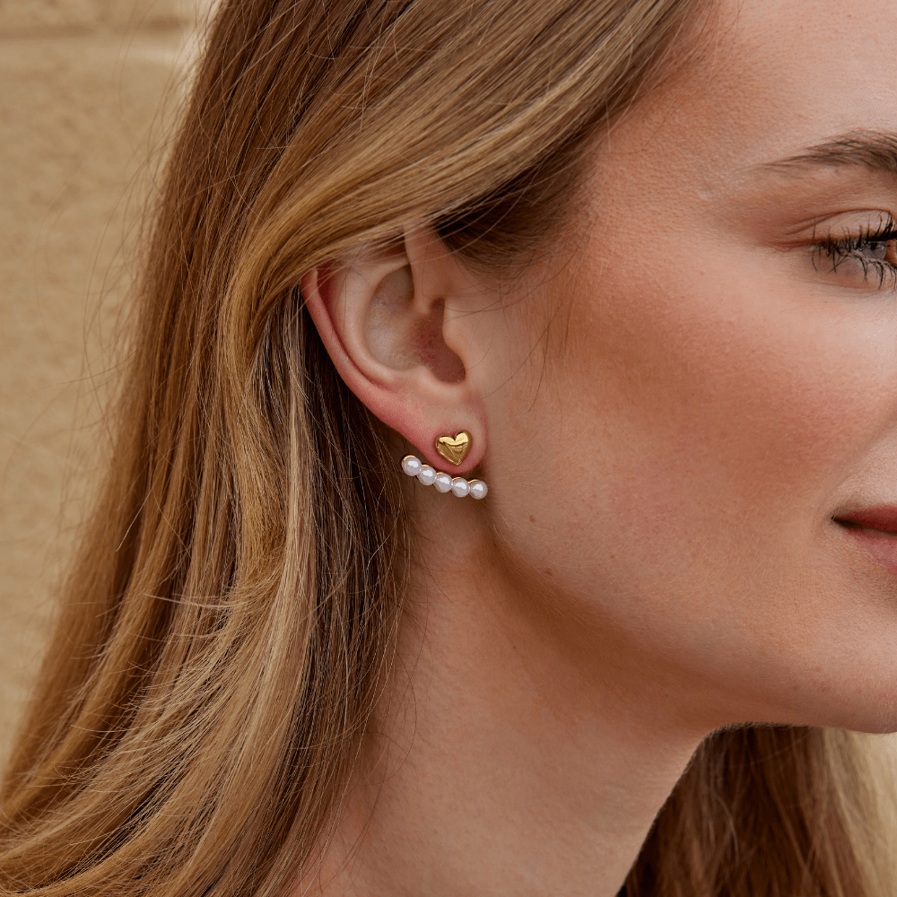 Pearl & Heart Romance Earrings