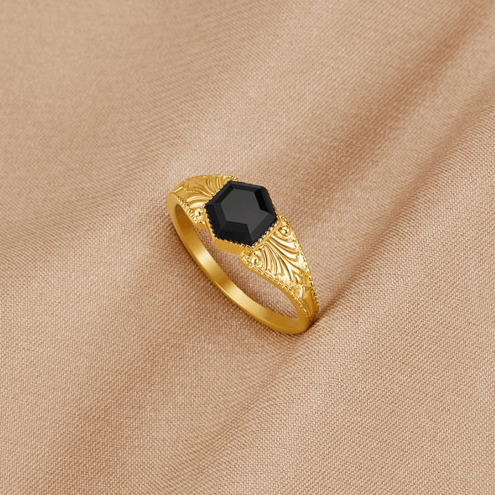 Phoenix Black Onyx Ring