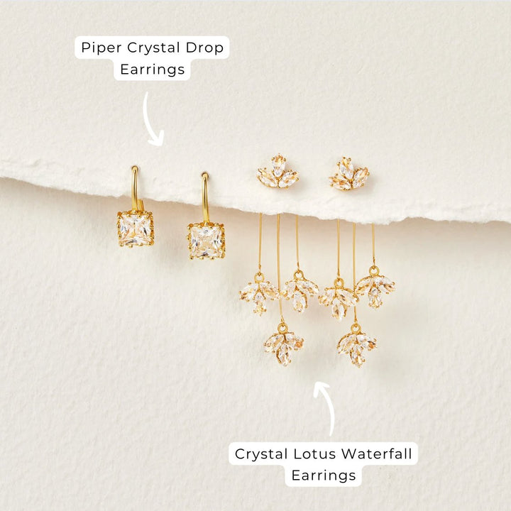 Piper Crystal Drop Earrings