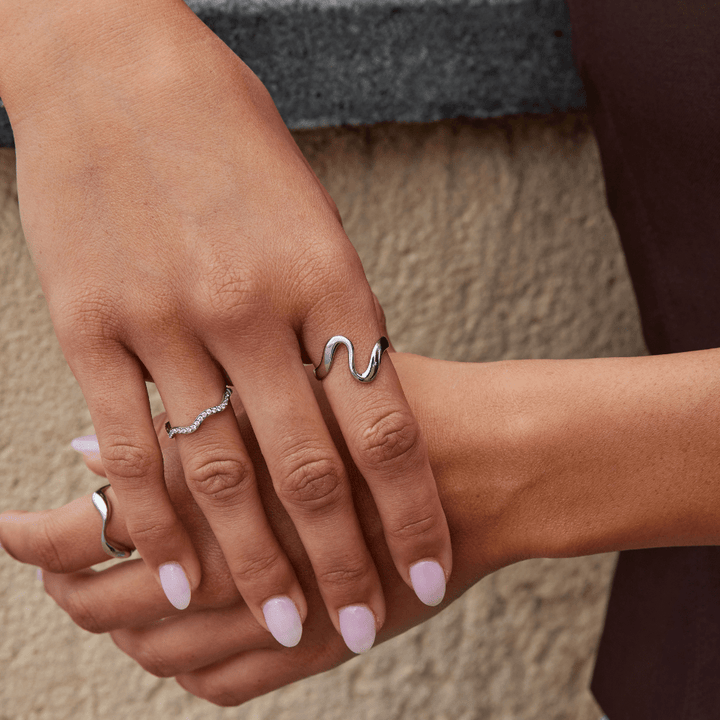 Silver Wave Ring