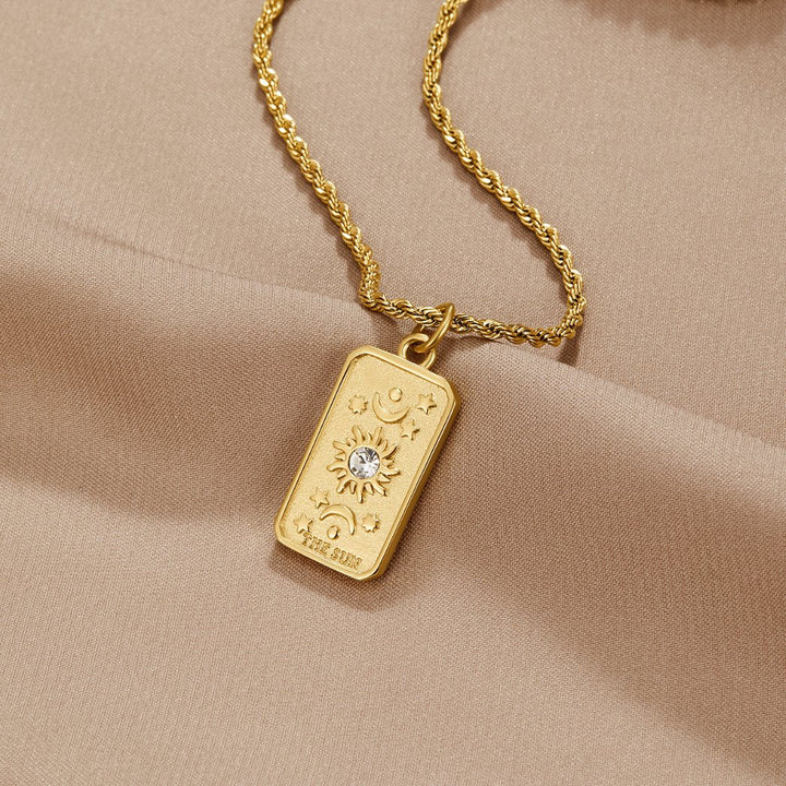 ‘The Sun’ Tarot Pendant Necklace