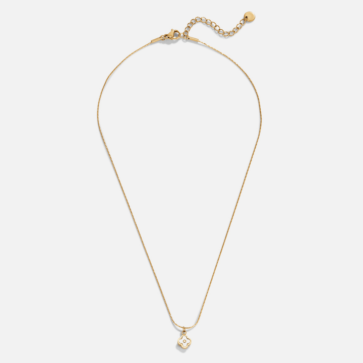 White Flower Pendant Necklace